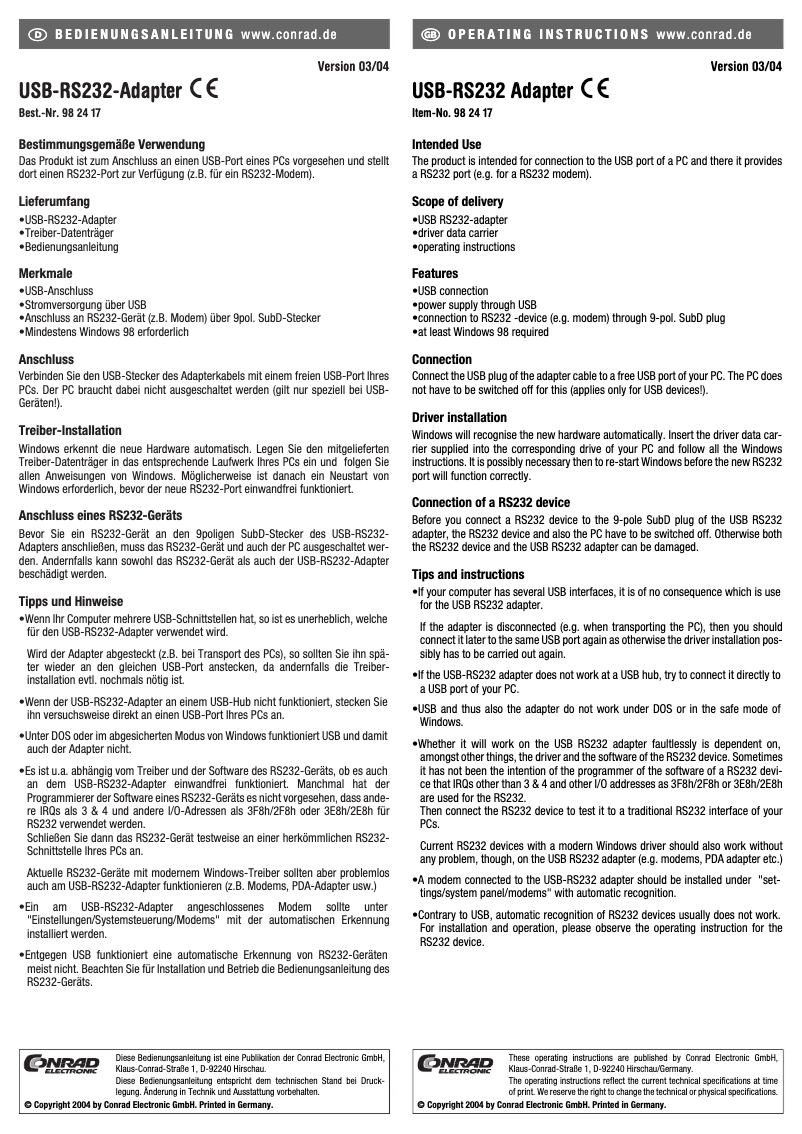 Page 1 de la notice Manuel utilisateur Manhattan 205146