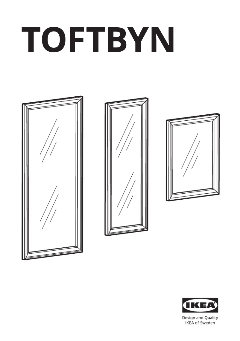 Page 1 de la notice Manuel utilisateur Ikea TOFTBYN 504.591.47