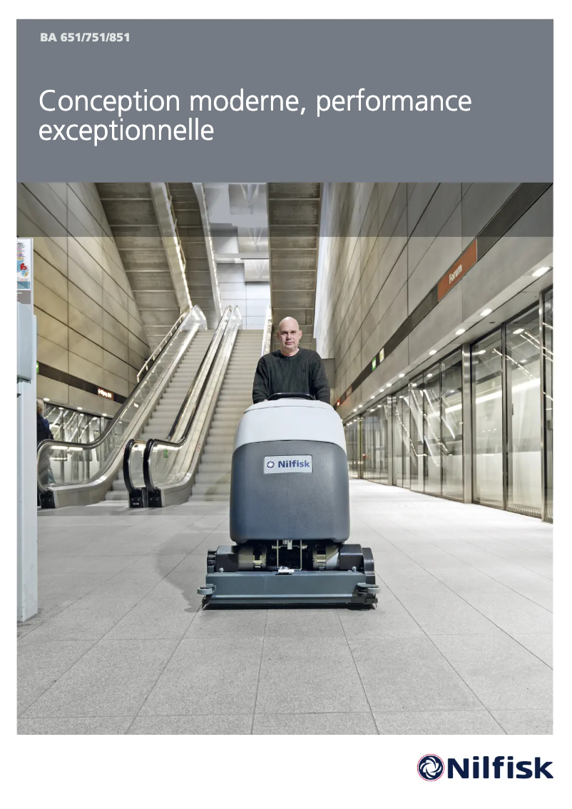 Page 1 de la notice Brochure Nilfisk BA651