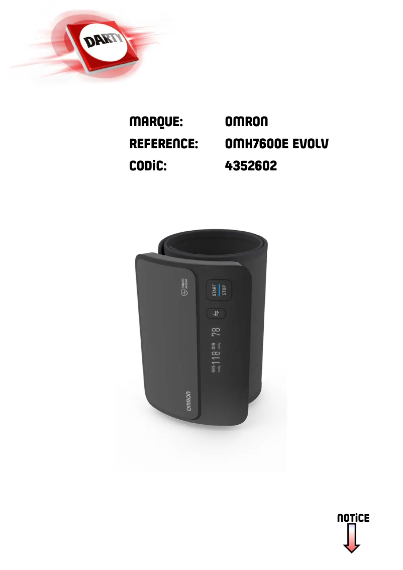 Image de la première page du manuel de l'appareil EVOLV