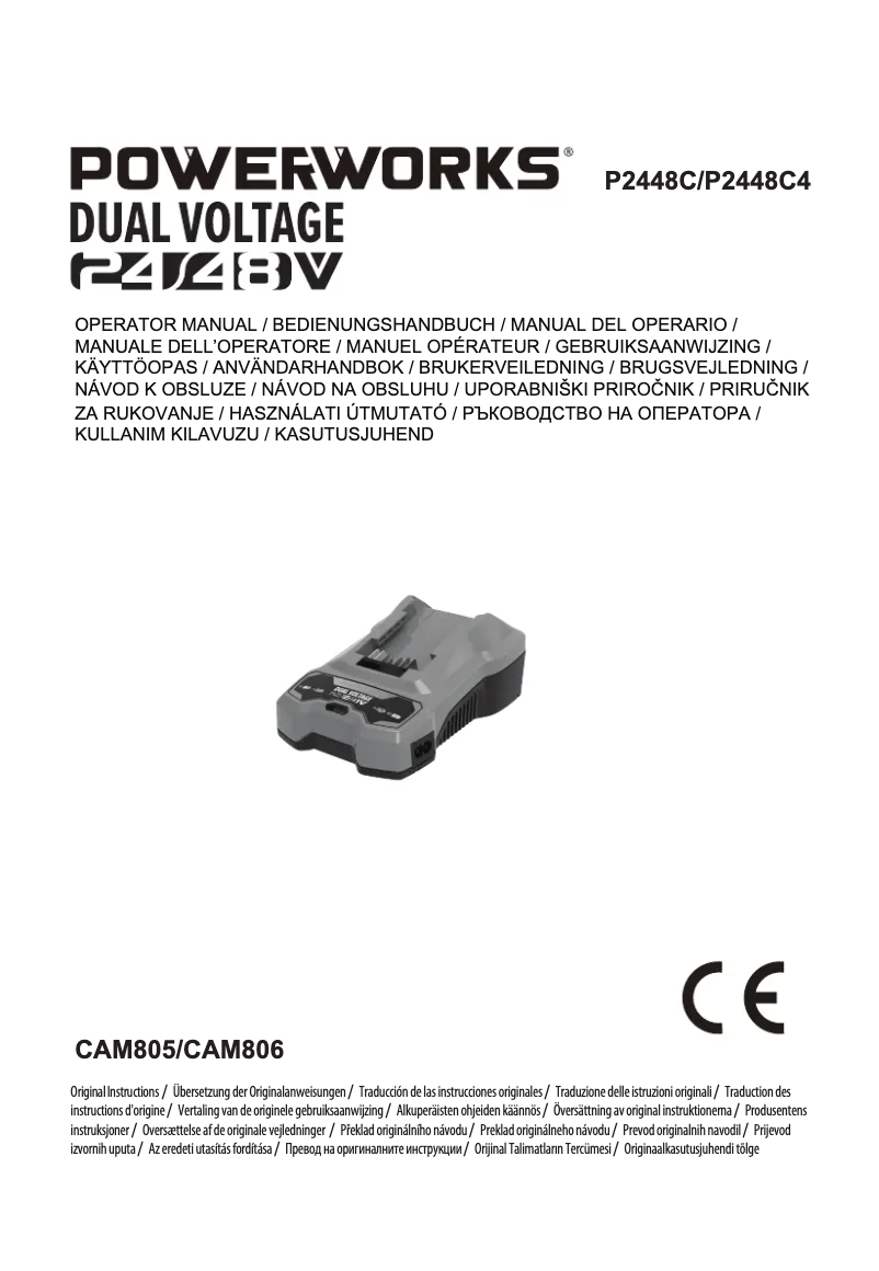 Image de la première page du manuel de l'appareil P2448C