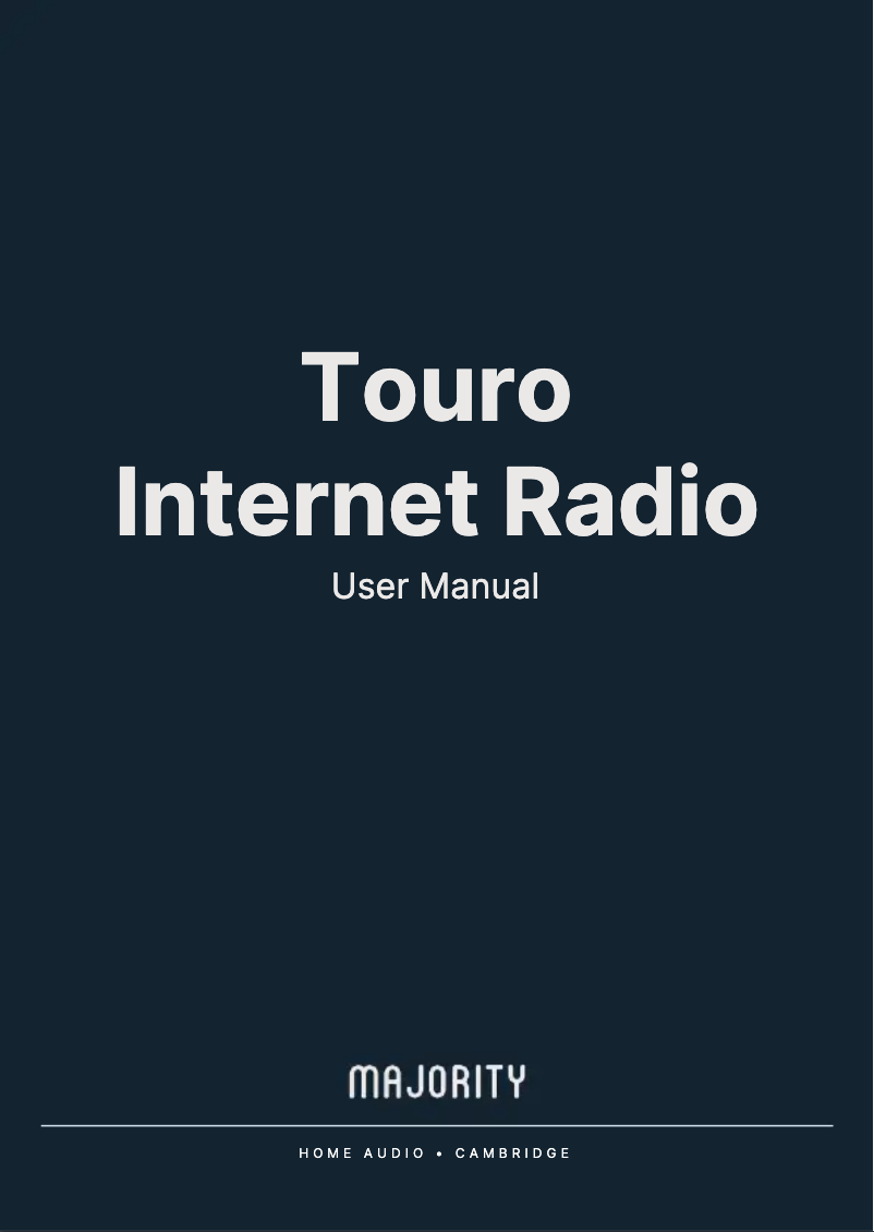 Page n°1 - Manuel utilisateur Majority Touro