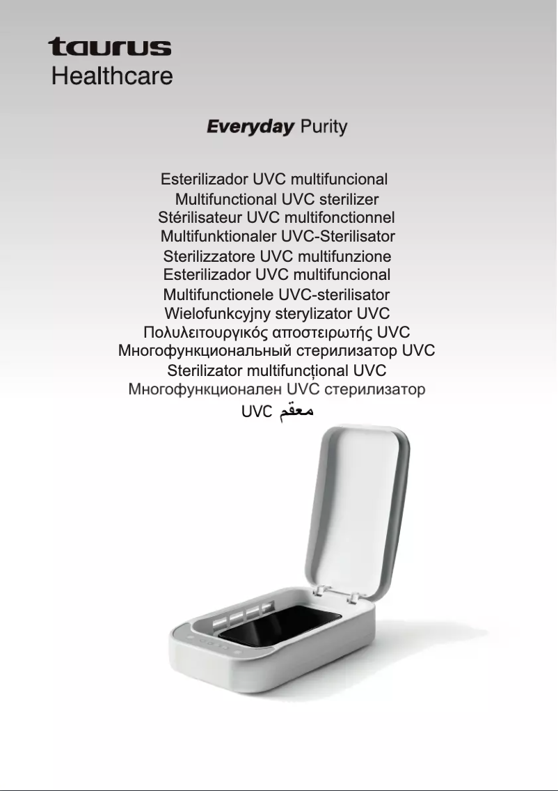 Page n°1 - Manuel utilisateur Taurus Everyday Purity