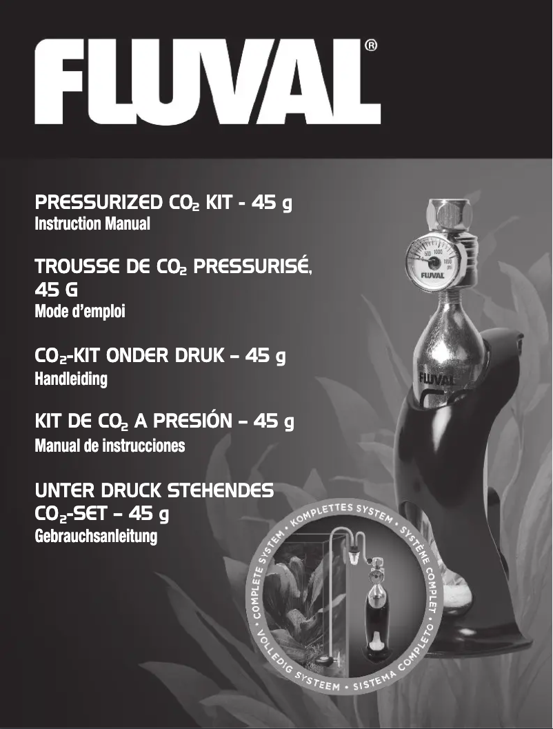 Page 1 de la notice Manuel utilisateur Fluval CO2