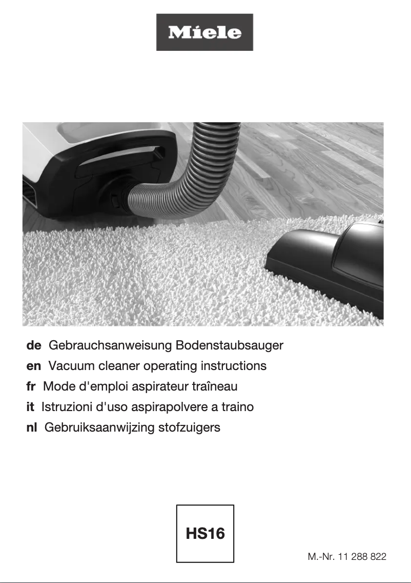 Page 1 de la notice Manuel utilisateur Miele Blizzard CX1 Flex