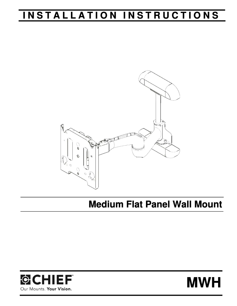 Page 1 de la notice Manuel utilisateur Chief MWH6200S