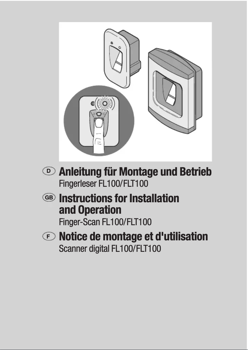 Image de la première page du manuel de l'appareil FLT100