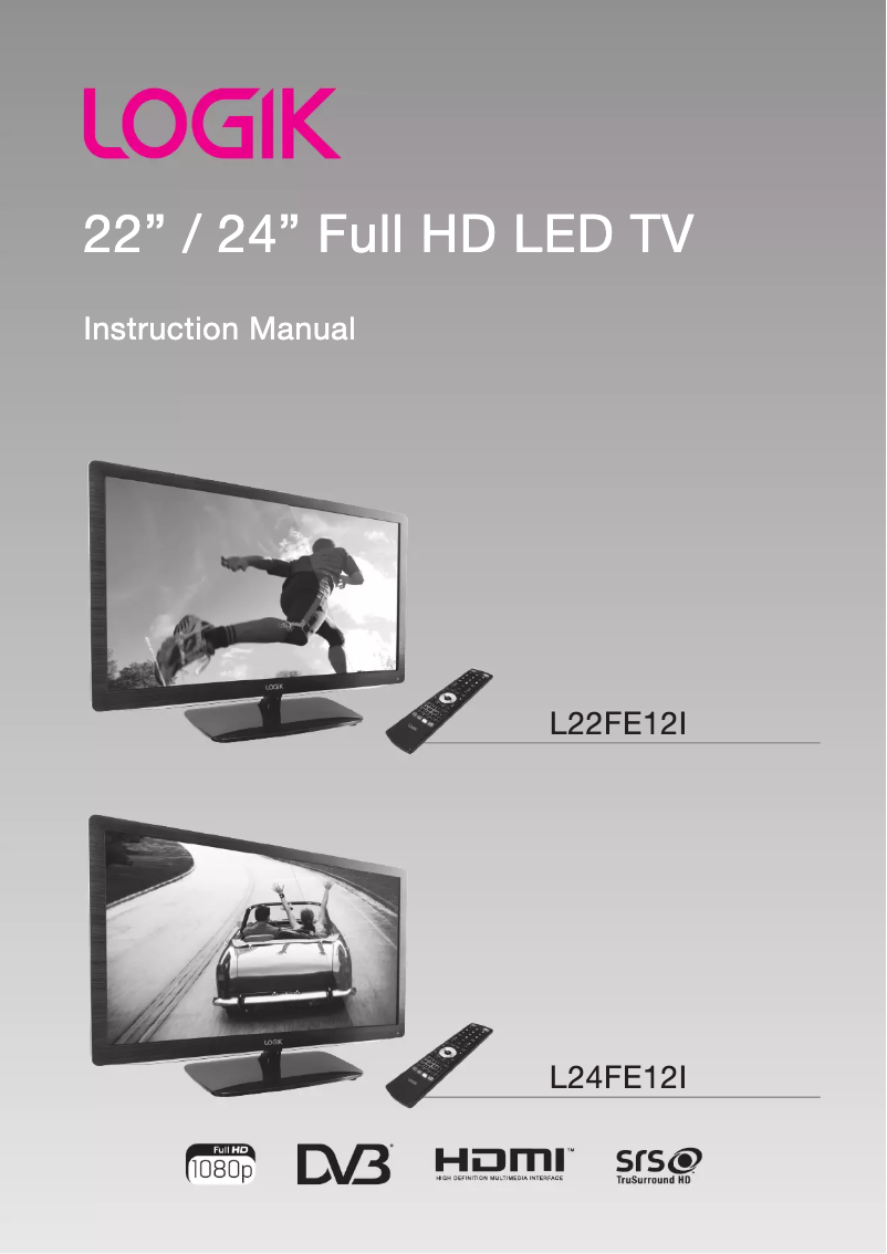 Página 1 del manual Manual de usuario Logik L24FE12I
