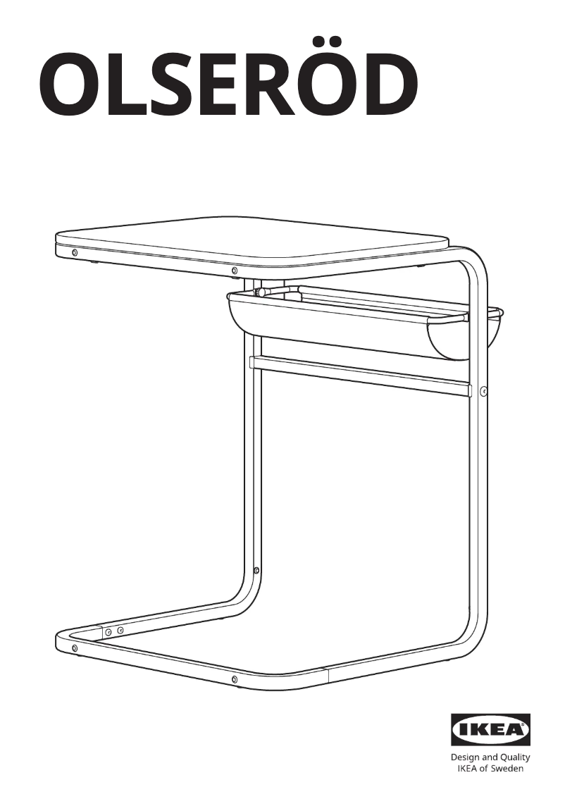 Imagen de la primera página del manual del dispositivo OLSERÖD 105.521.28