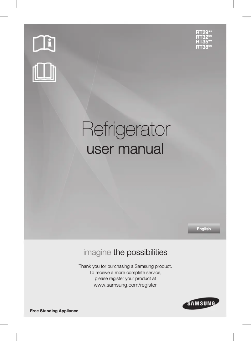 Page n°1 - Manuel utilisateur Samsung RT35JHRBDSL