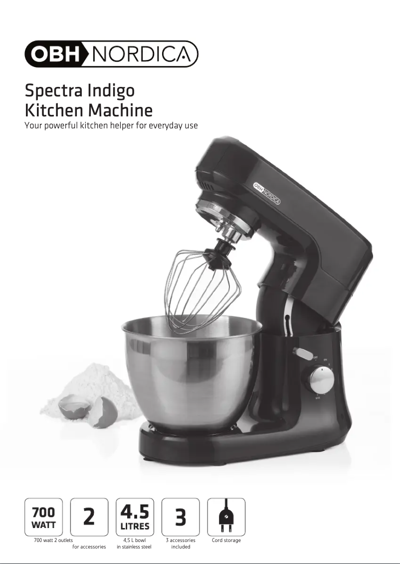 Page n°1 - Manuel utilisateur OBH Nordica 6690 Spectra Indigo