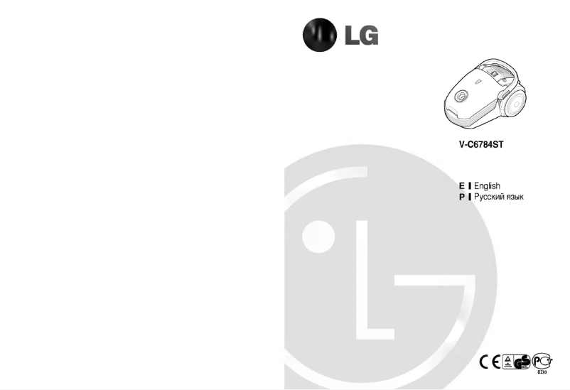 Página 1 del manual Manual de usuario LG V-C6784ST