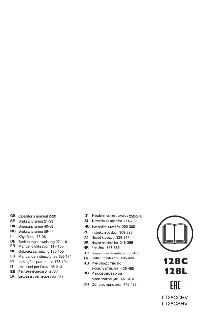 Page n°1 - Manuel utilisateur Husqvarna 128R