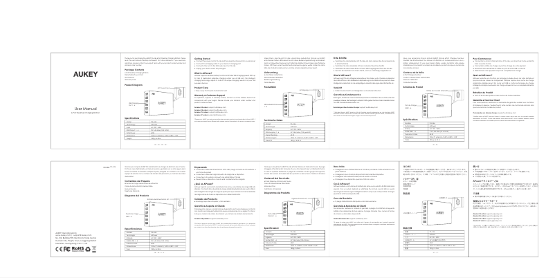 Image de la première page du manuel de l'appareil PA-U46