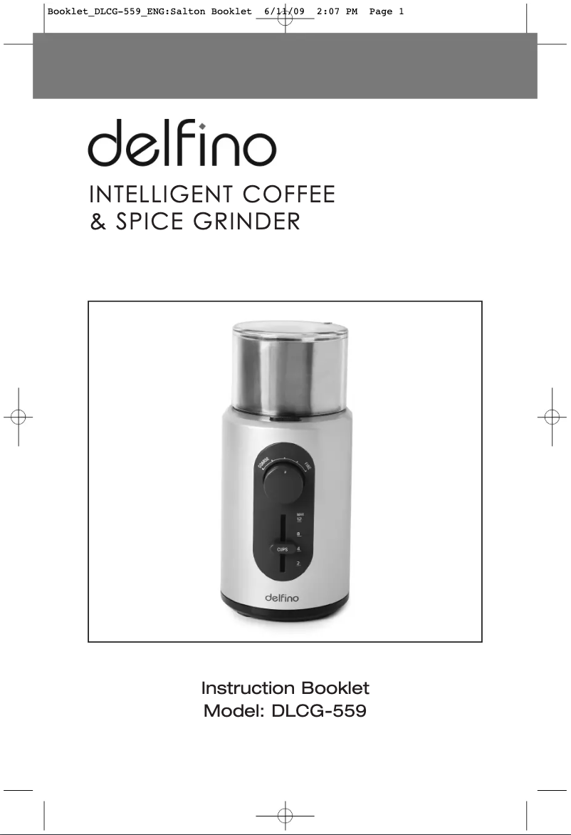 Page n°1 - Manuel utilisateur Toastess Delfino DLCG-559