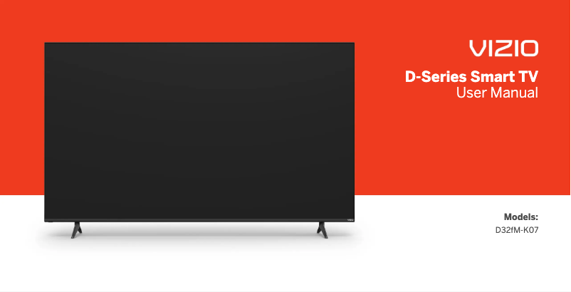 Page 1 de la notice Manuel utilisateur VIZIO D32fM-K07