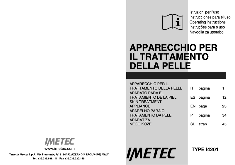 Página 1 del manual Manual de usuario Imetec Face Cleansing