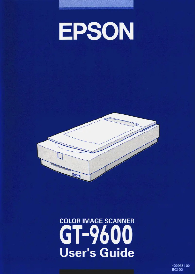 Image de la première page du manuel de l'appareil GT-9600
