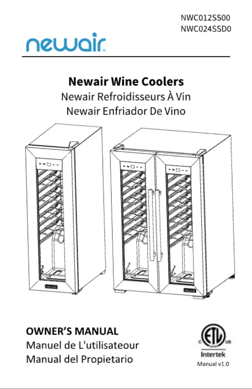 Página 1 del manual Manual de usuario NewAir NWC024SSD0