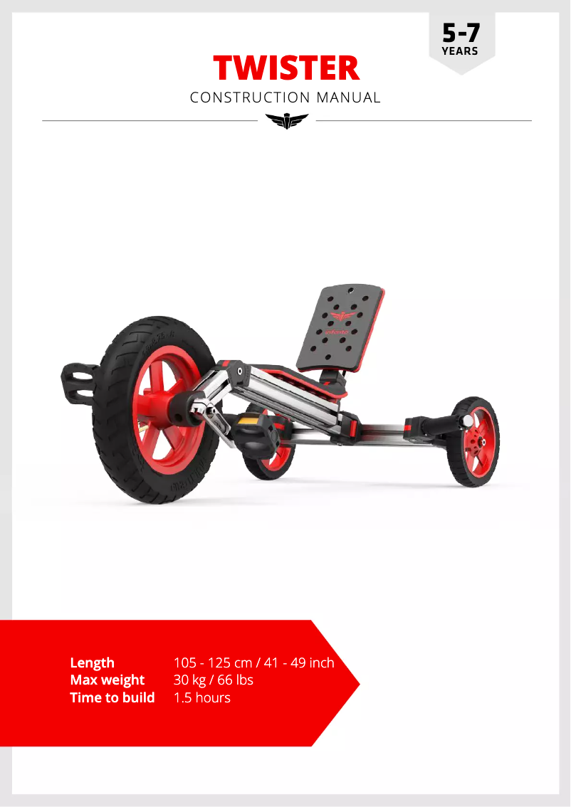 Page 1 de la notice Manuel utilisateur Infento Junior Kit Twister