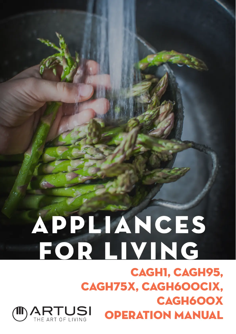 Page 1 de la notice Manuel utilisateur Artusi CAGH95