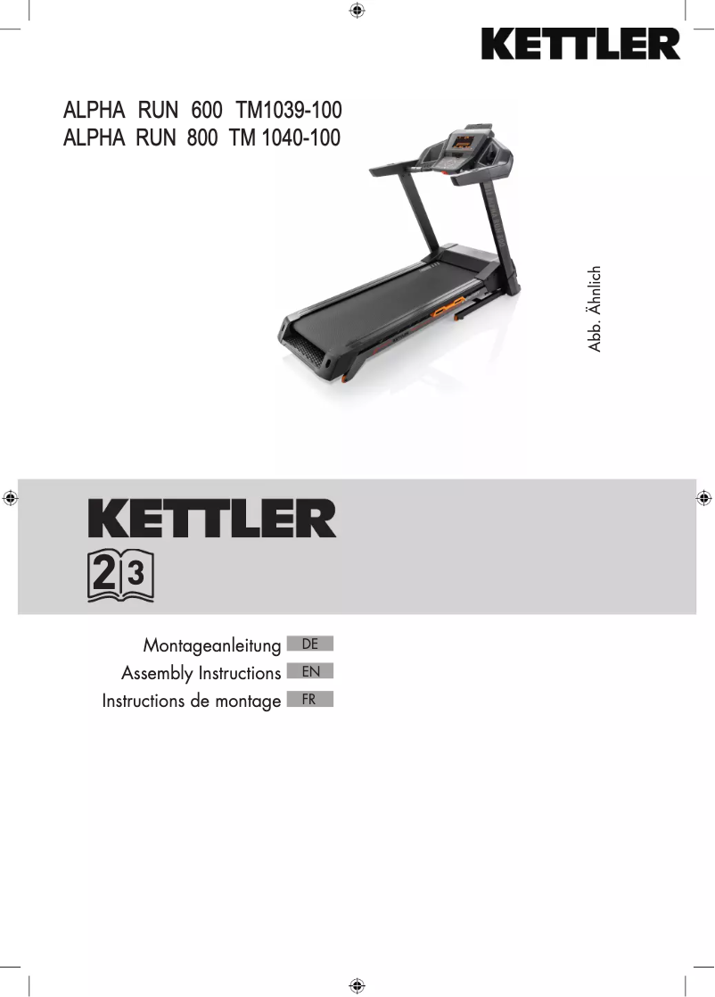 Página 1 del manual Manual de usuario Kettler Alfa Run 800