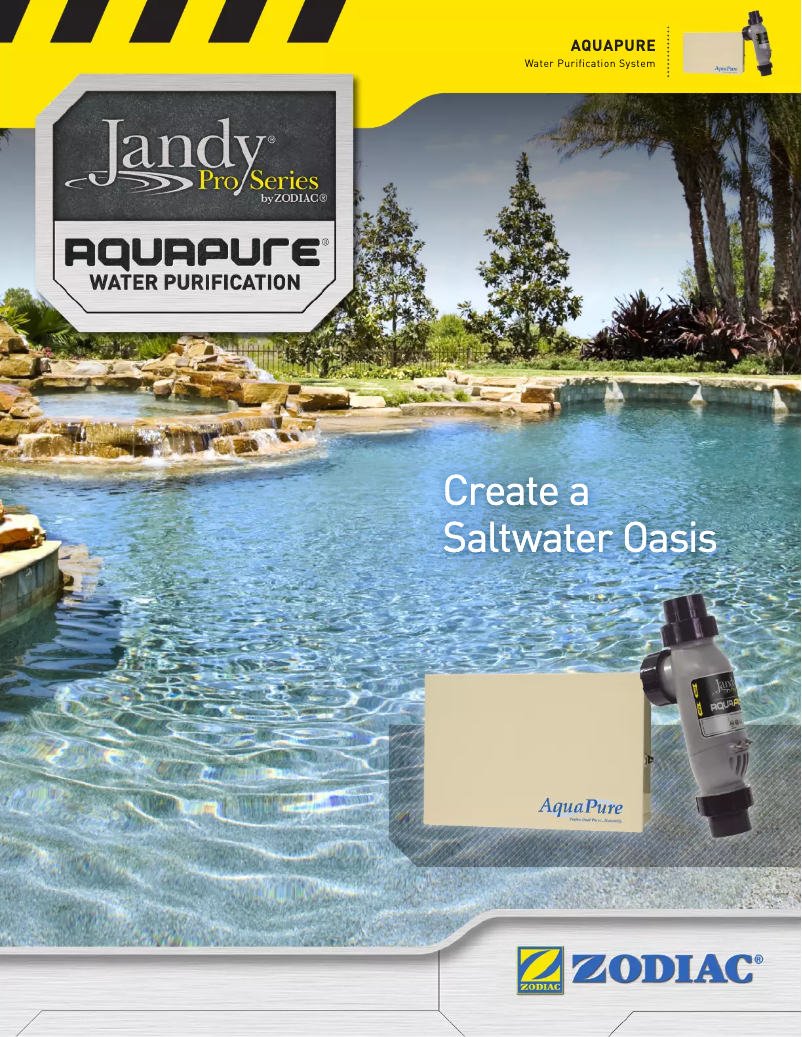 Page 1 de la notice Brochure JANDY AquaPure PLC1400