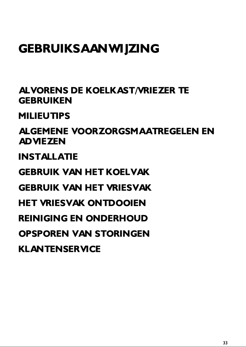 Page 1 de la notice Manuel utilisateur Whirlpool ARC 5781