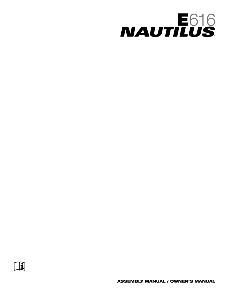 Página 1 del manual Manual de usuario Nautilus E616
