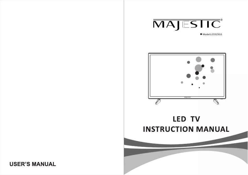 Page n°1 - Manuel utilisateur Majestic LED323GS
