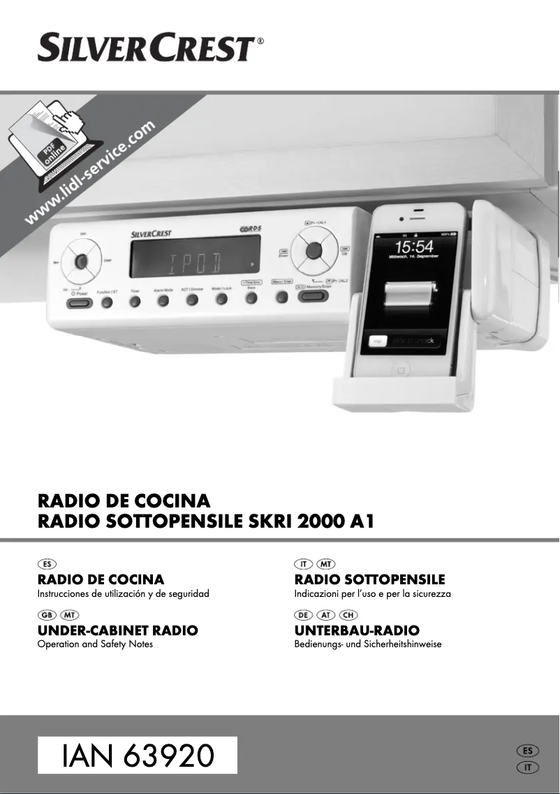 Image de la première page du manuel de l'appareil SKRI 2000 A1