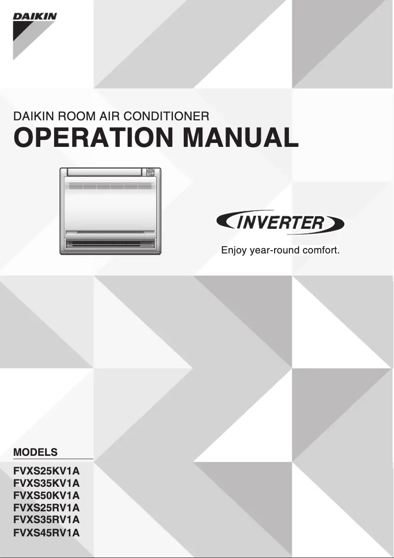 Página 1 del manual Manual de usuario Daikin FVXS35KV1A