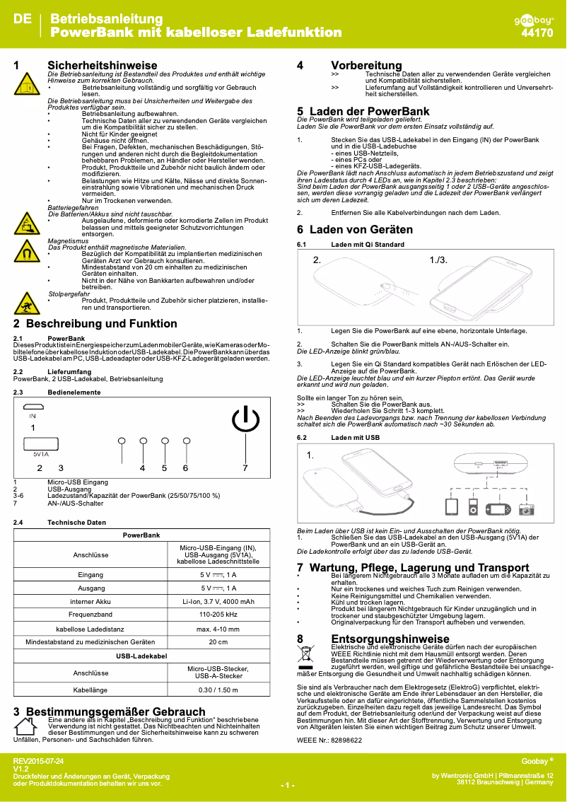 Image de la première page du manuel de l'appareil 44170