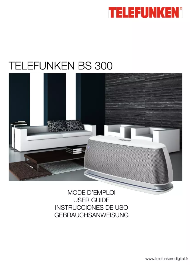 Page n°1 - Manuel utilisateur Telefunken BS 300