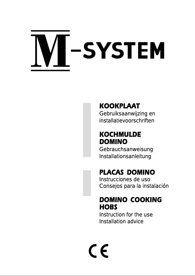 Page n°1 - Manuel utilisateur M-System MCBB