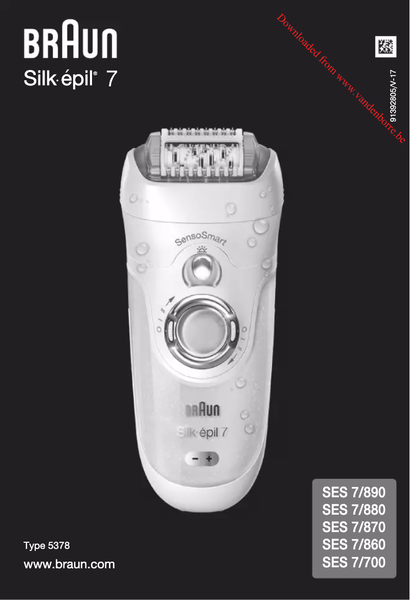 Page n°1 - Manuel utilisateur Braun Silk Epil 7