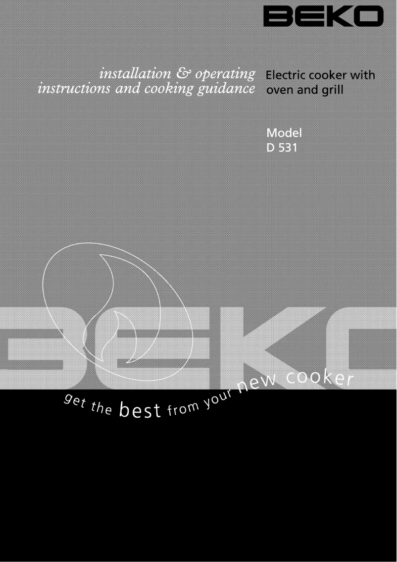 Page n°1 - Manuel utilisateur Beko D531