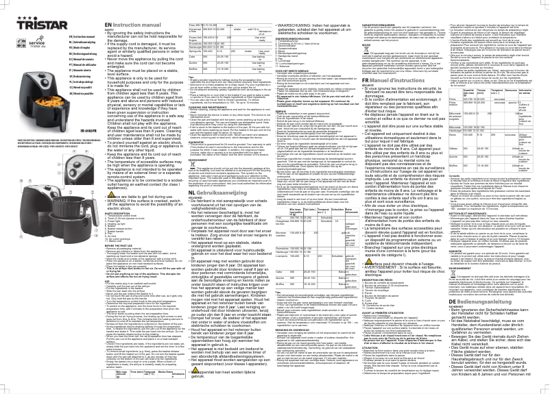 Image de la première page du manuel de l'appareil FR-6983PR