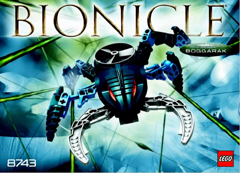 Page 1 de la notice Manuel utilisateur Lego Bionicle 8743