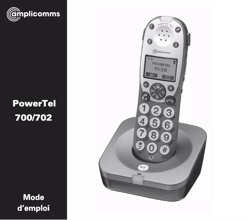 Page n°1 - Manuel utilisateur Amplicom PowerTel 700