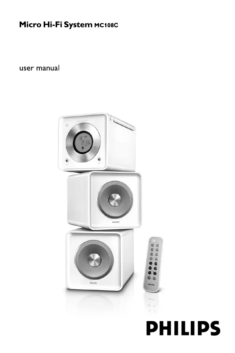 Image de la première page du manuel de l'appareil MC108C