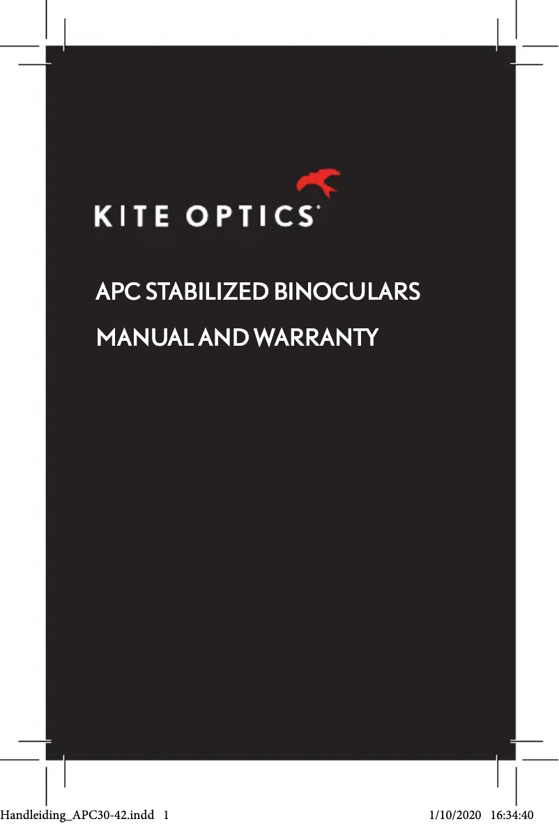Page 1 de la notice Manuel utilisateur Kite Optics APC Stabilized