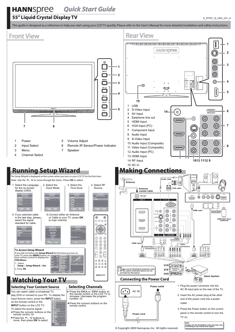 Image de la première page du manuel de l'appareil ST551