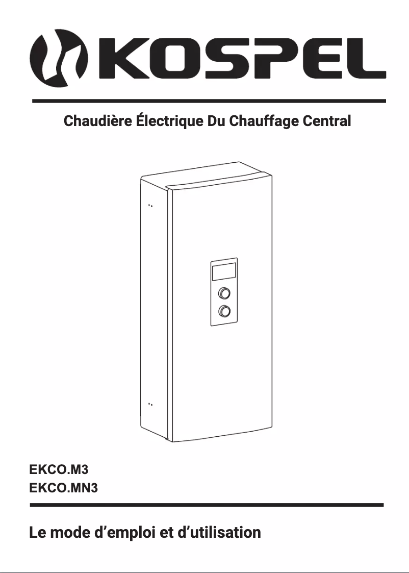Página 1 del manual Manual de usuario Kospel EKCO.M3-12