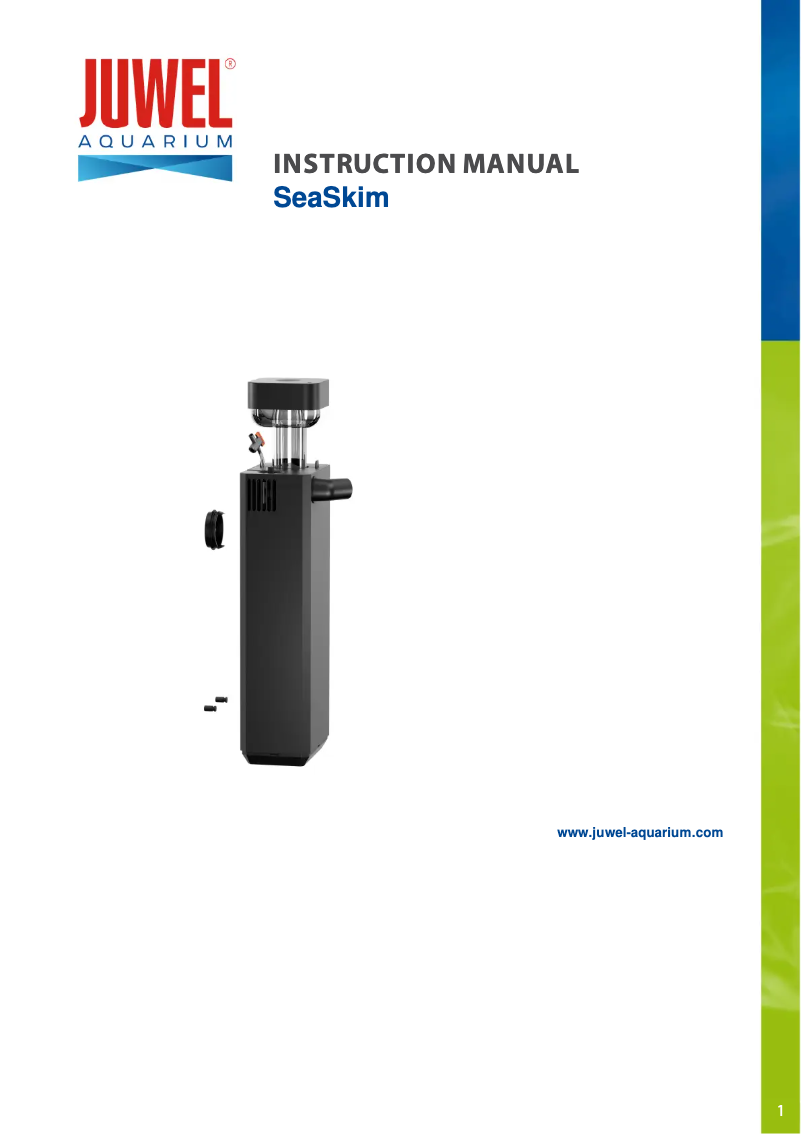 Imagen de la primera página del manual del dispositivo SeaSkim