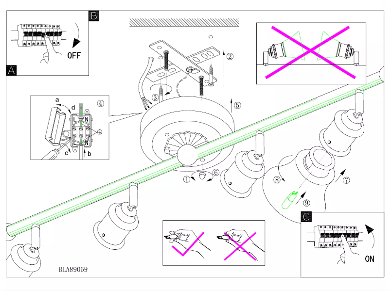Page 1 de la notice Manuel utilisateur Eglo Alamo