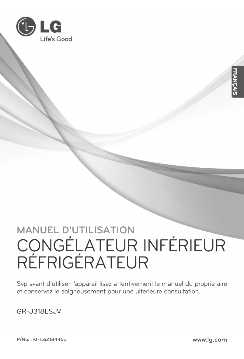 Image de la première page du manuel de l'appareil GR-J318LSJV