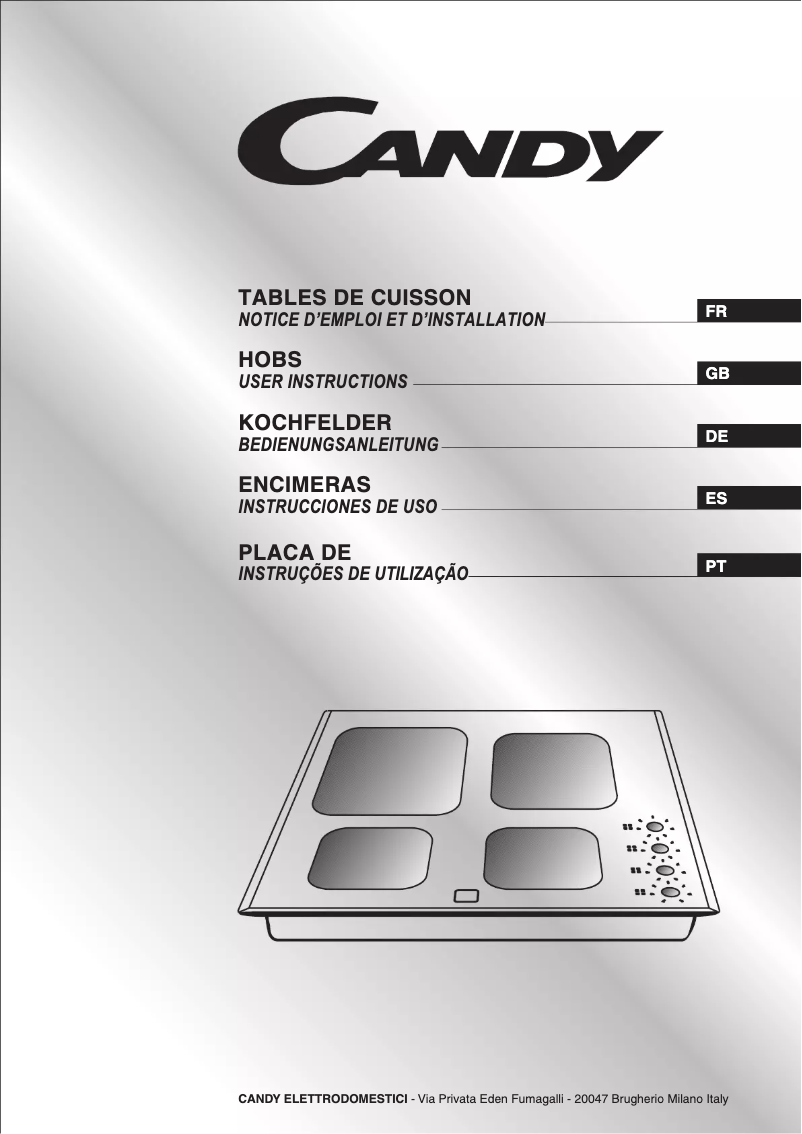 Page n°1 - Manuel utilisateur Candy PVD 633/1 ZEN