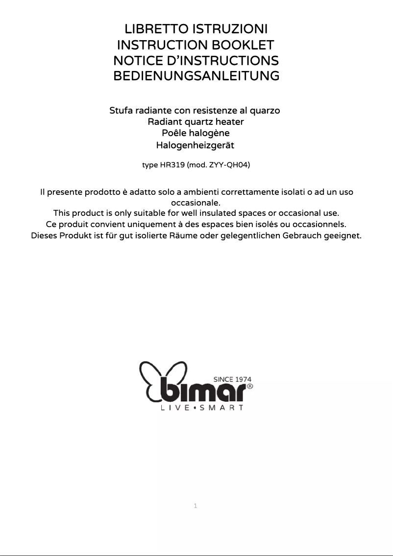 Image de la première page du manuel de l'appareil HR319