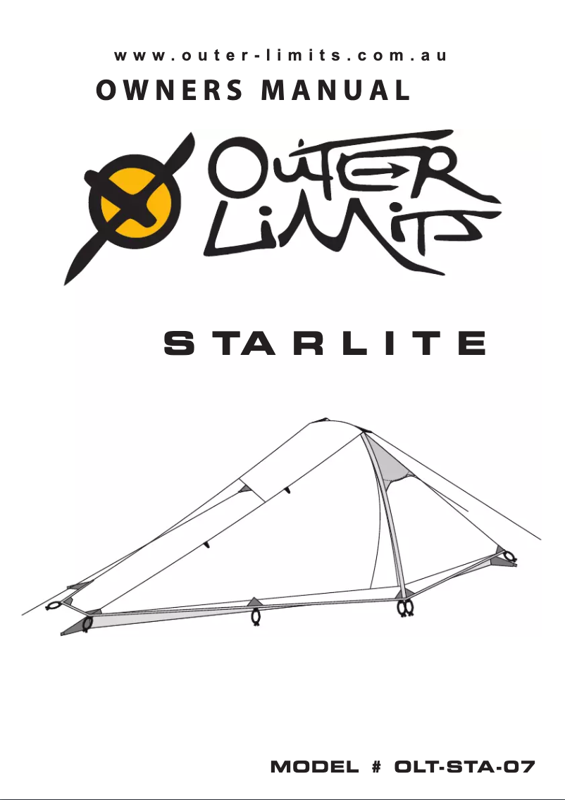 Page 1 de la notice Manuel utilisateur OZtrail Starlight 2